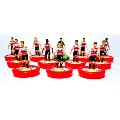 Subbuteo Andrew Table Soccer Doncaster Rovers on WSB Professional bases